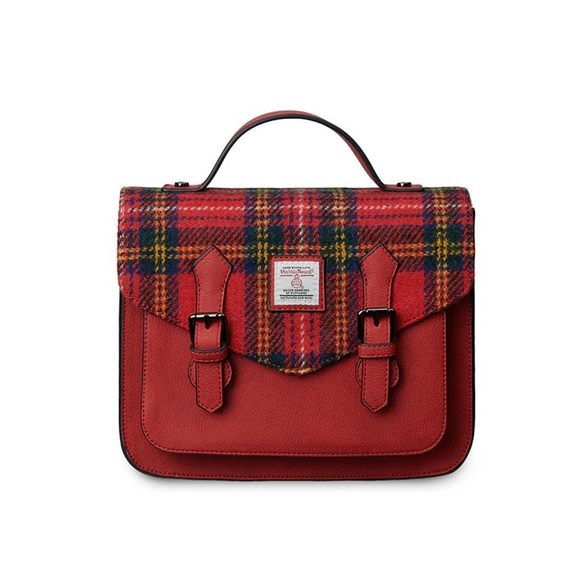 The Calton Satchel - Ladies Satchel With Harris Tweed o_o - Picture 1 of 1
